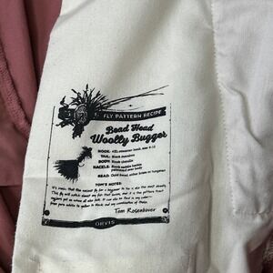 ORVIS Salmon Pink Shorts 42 Fly Fishing Print Inside On Pocket Angler Outdoor